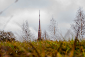 Radio tower in Latvia Riga