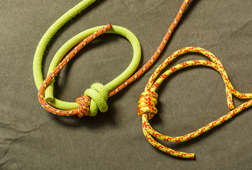 Double fishermans knot.