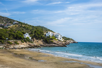Fototapeta na wymiar The beaches of Sitges, Catalonia, Spain