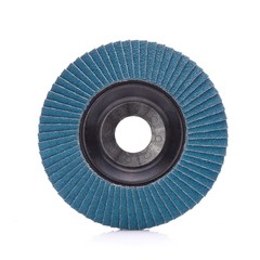 Abrasive wheel isolated on white background