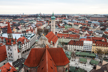 Fototapeta na wymiar Roofs of Munich