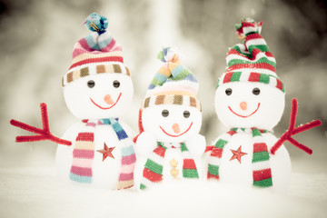 Snowman Toy Family