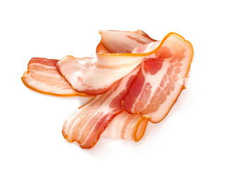 bacon isolated on white background