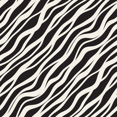 Vector Seamless Black And White Pattern