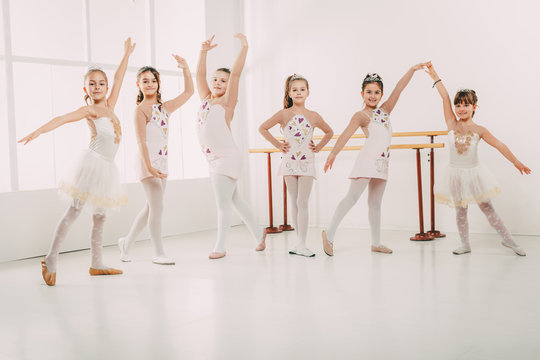 Little Girls Practicing Ballet