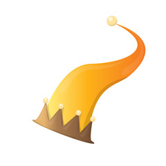 funky stripped cartoon christmas vector elf hat