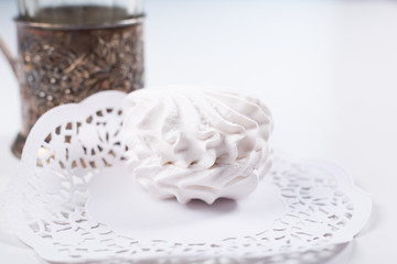 White sweet marshmallow