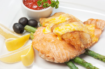 dish of fried meat baked in pastry