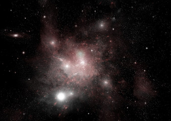 galaxy in a free space