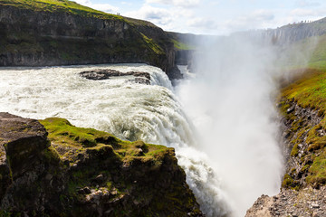 Gullfoss waterfall in Iceland