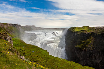Gullfoss waterfall in Iceland