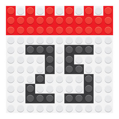December 25. Calendar icon