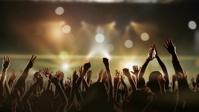 Footage of a crowd partying, dancing at a concert. Shot on RED EPIC Cinema Camera in slow motion.