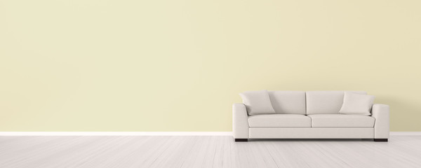 rustic living room with leather sofa