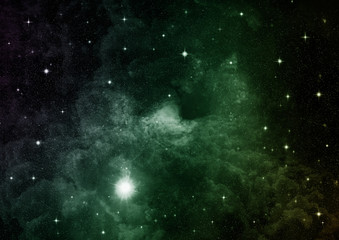 galaxy in a free space