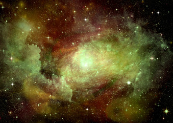 galaxy in a free space