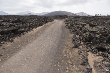 streets on lanzarote, spain