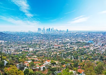 Kissenbezug Blauer Himmel über Los Angeles © Gabriele Maltinti