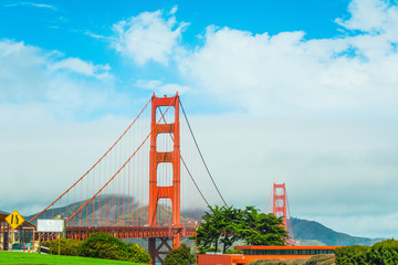 World Famous Golden Gate bridge in San Francisco