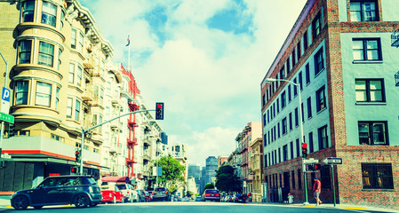 Bush street in San Francisco