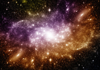 galaxy in a free space