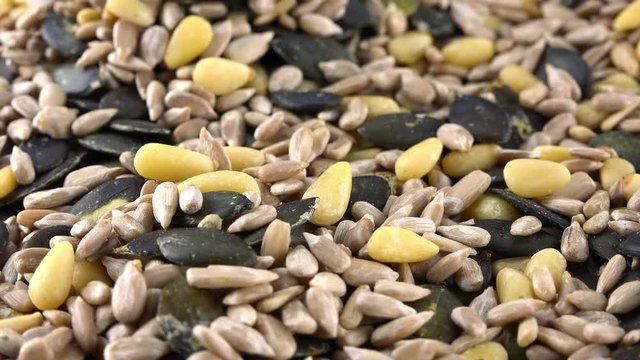 Seeds (mixed) as not loopable roating 4K UHD footage