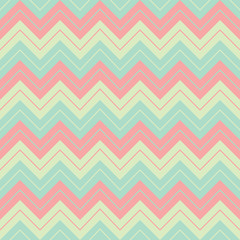 Horizontal geometric soft pastel colors broken lines seamless pattern, sharp corners shape, wrapping mockup