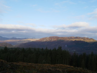 Fototapeta na wymiar Hiking in Scotland