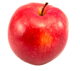Fresh red apple isolated on white. With clipping path