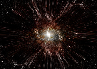 Obraz premium galaxy in a free space