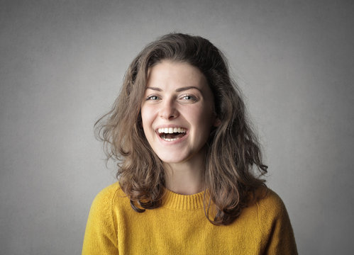 Laughing young woman