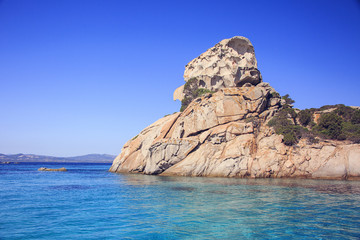 Fototapeta na wymiar Arcipelago della Maddalena, la meravigliosa Sardegna e la spiaggia rosa. 