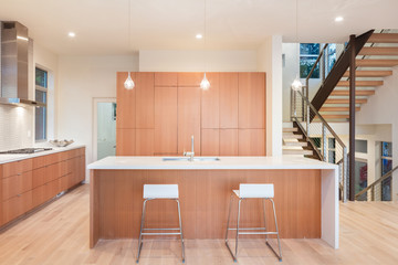 Amazing new contemporary wooden Kitchen with kitchen Island and