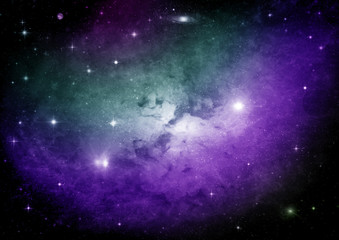 galaxy in a free space