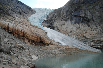 Briksdalsbreen (English: the Briksdal glacier)