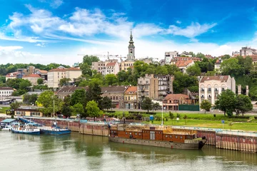 Foto op Plexiglas Belgrade cityscape © Sergii Figurnyi