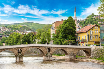 Fototapeta na wymiar Latin bridge in Sarajevo