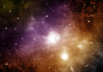 galaxy in a free space