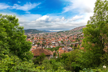 Panoramic view of Sarajevo