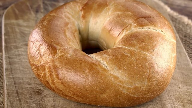 Wholemeal Bagels as not loopable roating 4K UHD footage