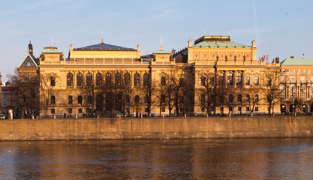 The Rudolfinum - neo-renaissance building and seat of Czech Philharmonic Orchestra, Prague, Czech Republic