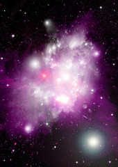 galaxy in a free space