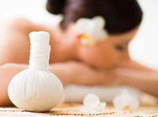 Obraz na płótnie Canvas Spa massage aroma essence concept