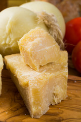 Best Italian food - fresh caciocavallo, pecorino, pamesan chees