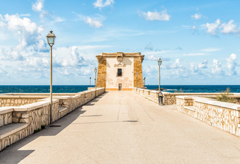 Ligny Tower, is a coastal watchtower in Trapani, Sicily. Italy.