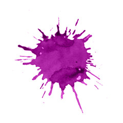 Colorful abstract watercolor texture with splashes and spatters. Modern creative watercolor background for trendy design.