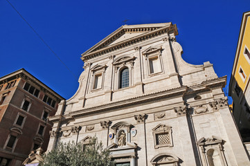 Fototapeta premium Roma, via della Conciliazione - Chiesa di Santa Maria in Transpontina