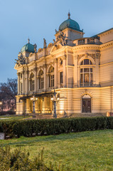 Obraz premium Juliusz Slowacki theatre in Krakow, Poland. 