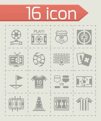 Vector Football icon set