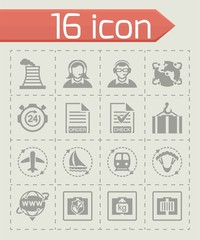 Vector Logistic icon set